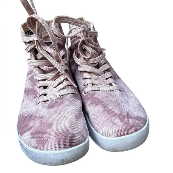 NoBull Dusty Rose Tie-Dye High Top Canvas Trainer Sneakers Womens 6.5 Mens 5 - Picture 5 of 9